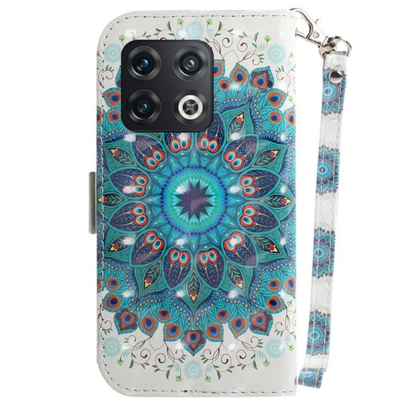 Capa Flip Para OnePlus 10 Pro 5G De Cordão Mandala Strappy