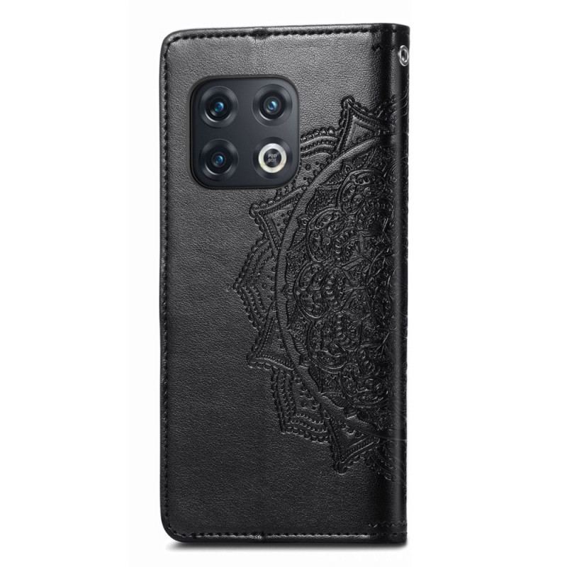 Capa Flip Para OnePlus 10 Pro 5G De Cordão Mandala Tribal Strappy