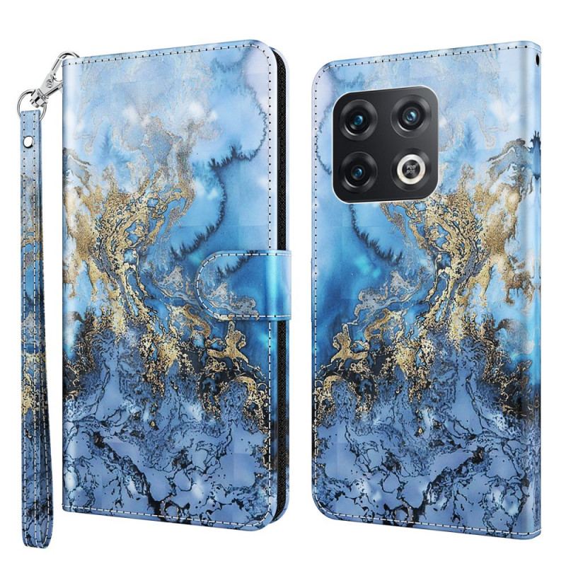 Capa Flip Para OnePlus 10 Pro 5G De Cordão Strap Art