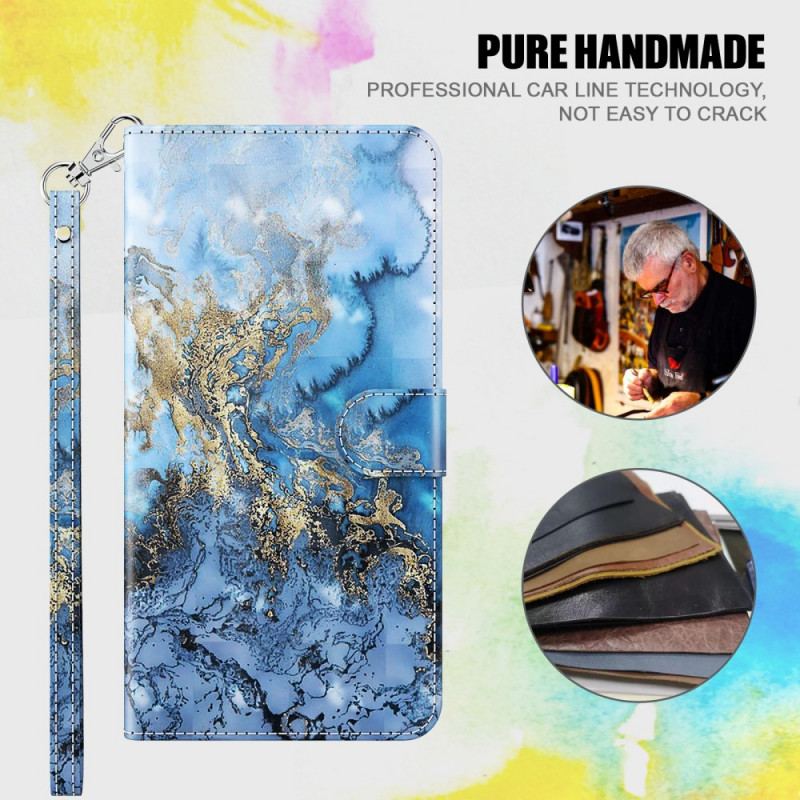 Capa Flip Para OnePlus 10 Pro 5G De Cordão Strap Art