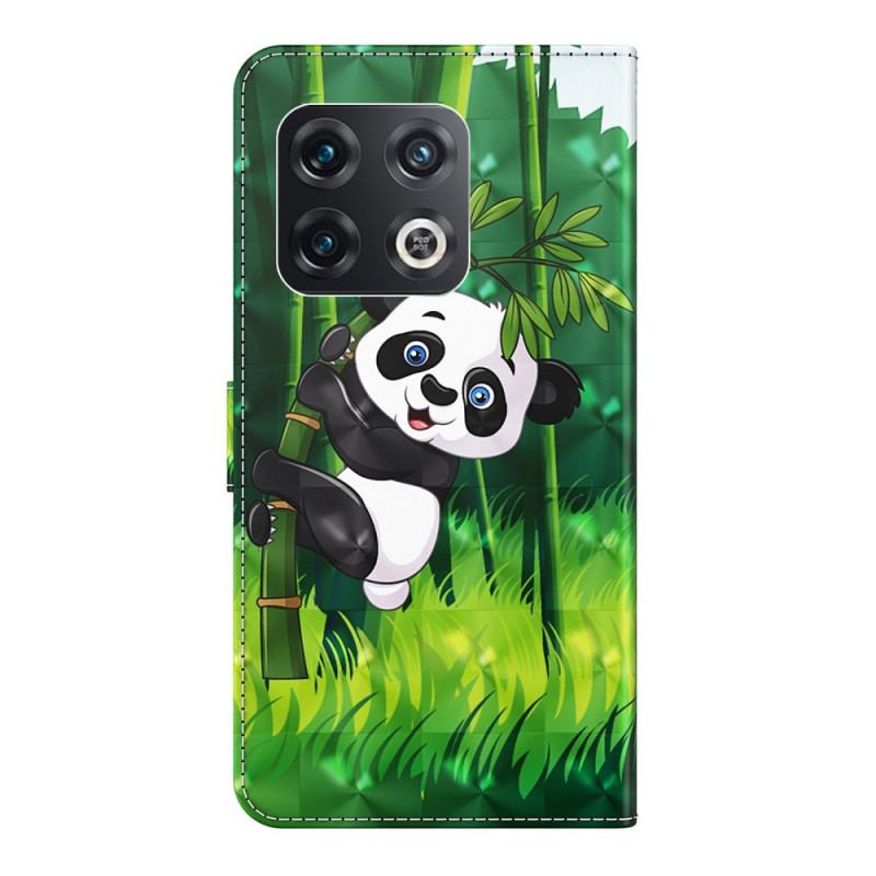 Capa Flip Para OnePlus 10 Pro 5G De Cordão Strappy Panda