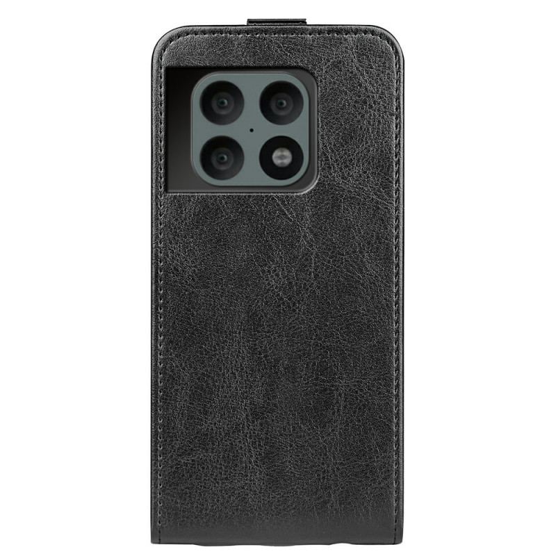 Capa Flip Para OnePlus 10 Pro 5G De Couro Efeito De Couro Com Aba Vertical