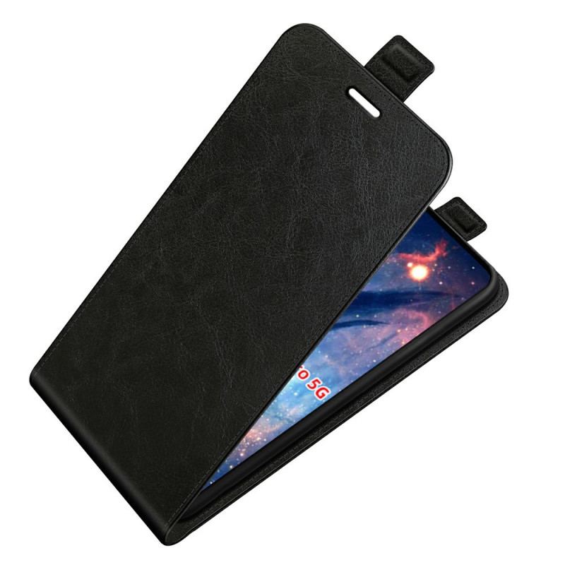 Capa Flip Para OnePlus 10 Pro 5G De Couro Efeito De Couro Com Aba Vertical