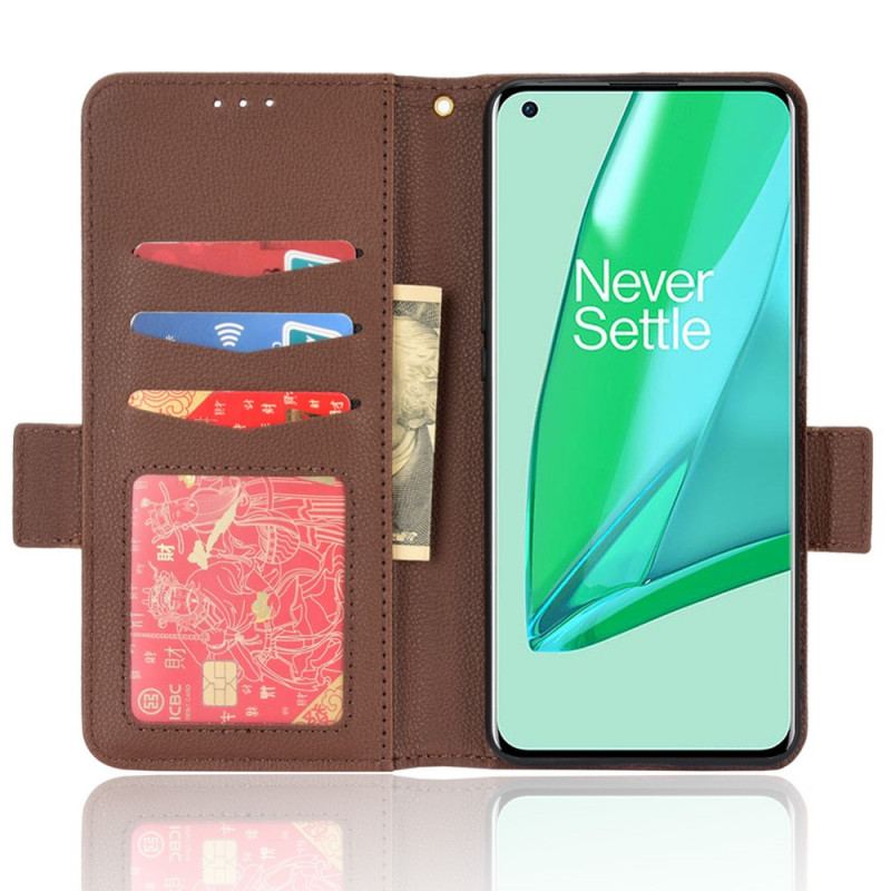 Capa Flip Para OnePlus 10 Pro 5G De Couro Flap Double Litchi Novas Cores