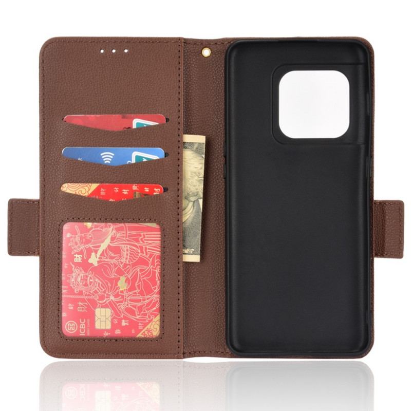 Capa Flip Para OnePlus 10 Pro 5G De Couro Flap Double Litchi Novas Cores