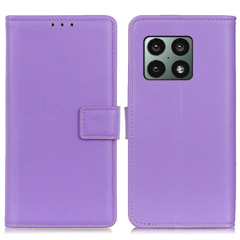 Capa Flip Para OnePlus 10 Pro 5G Couro Sintético Liso