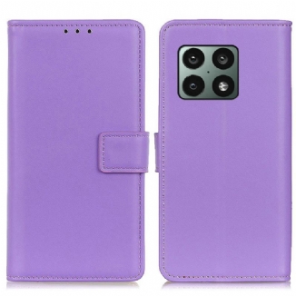 Capa Flip Para OnePlus 10 Pro 5G Couro Sintético Liso