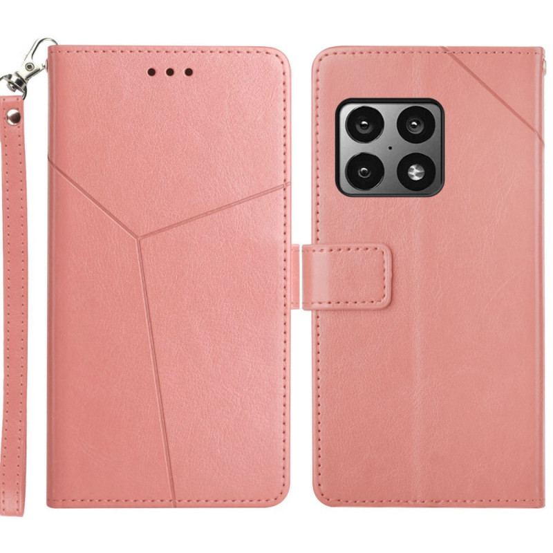 Capa Flip Para OnePlus 10 Pro 5G Estilo Couro Geo Y Design