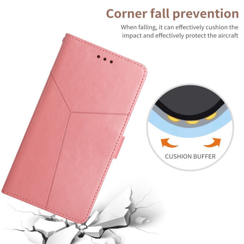 Capa Flip Para OnePlus 10 Pro 5G Estilo Couro Geo Y Design