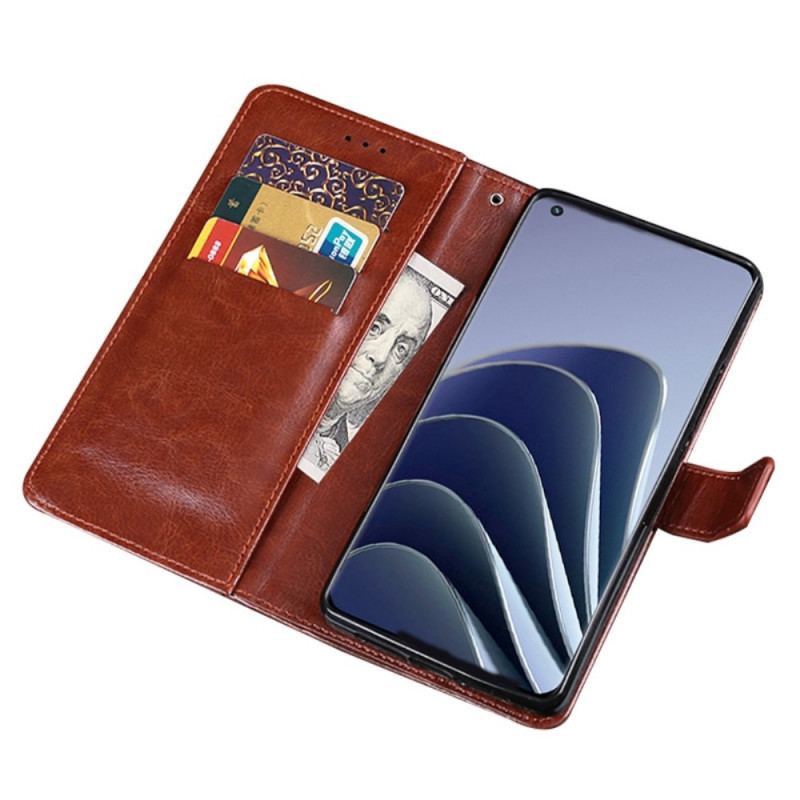 Capa Flip Para OnePlus 10 Pro 5G Estilo Couro Idewei