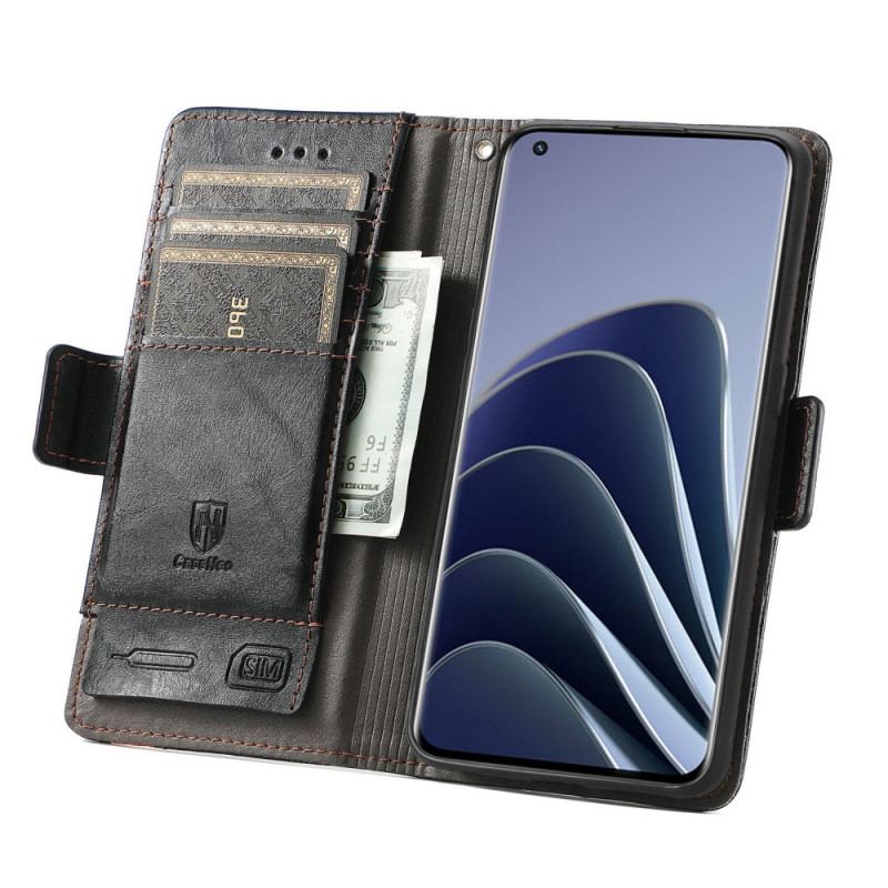 Capa Flip Para OnePlus 10 Pro 5G Estilo Retrô