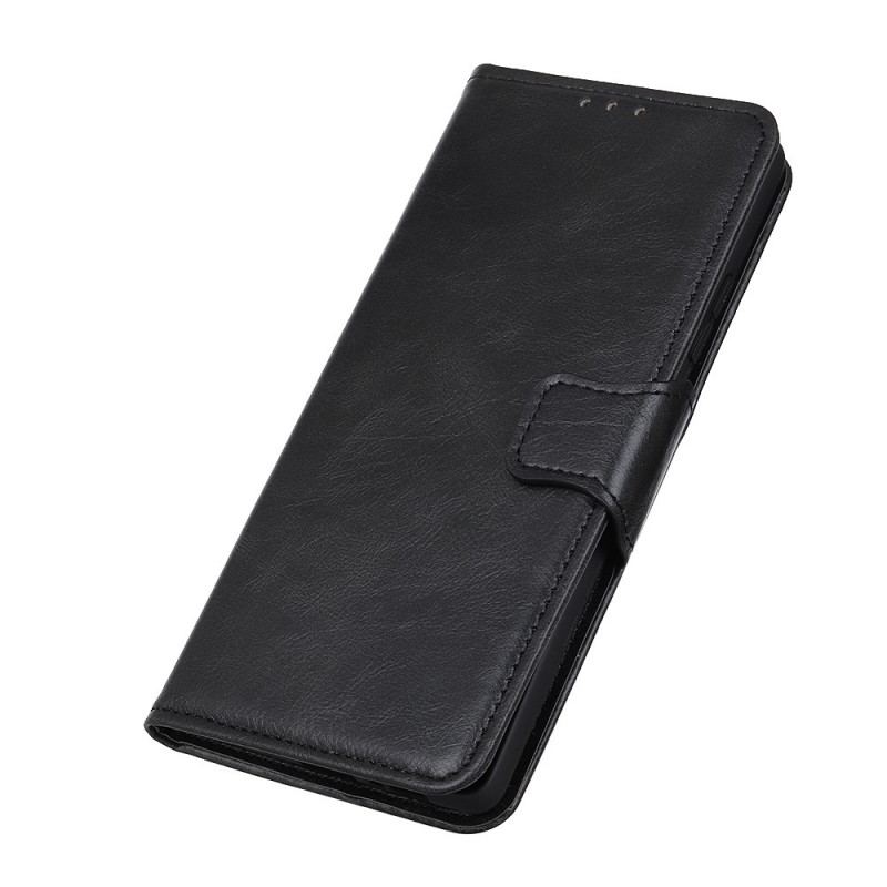 Capa Flip Para OnePlus 10 Pro 5G Fecho Reversível Efeito Couro