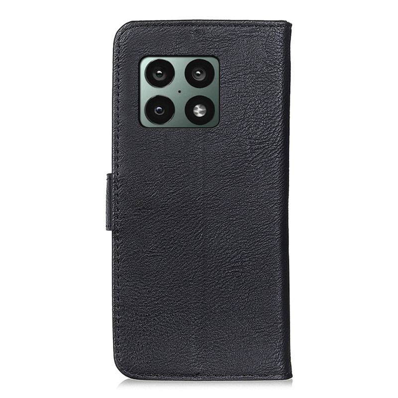 Capa Flip Para OnePlus 10 Pro 5G Imitação De Couro Khazneh