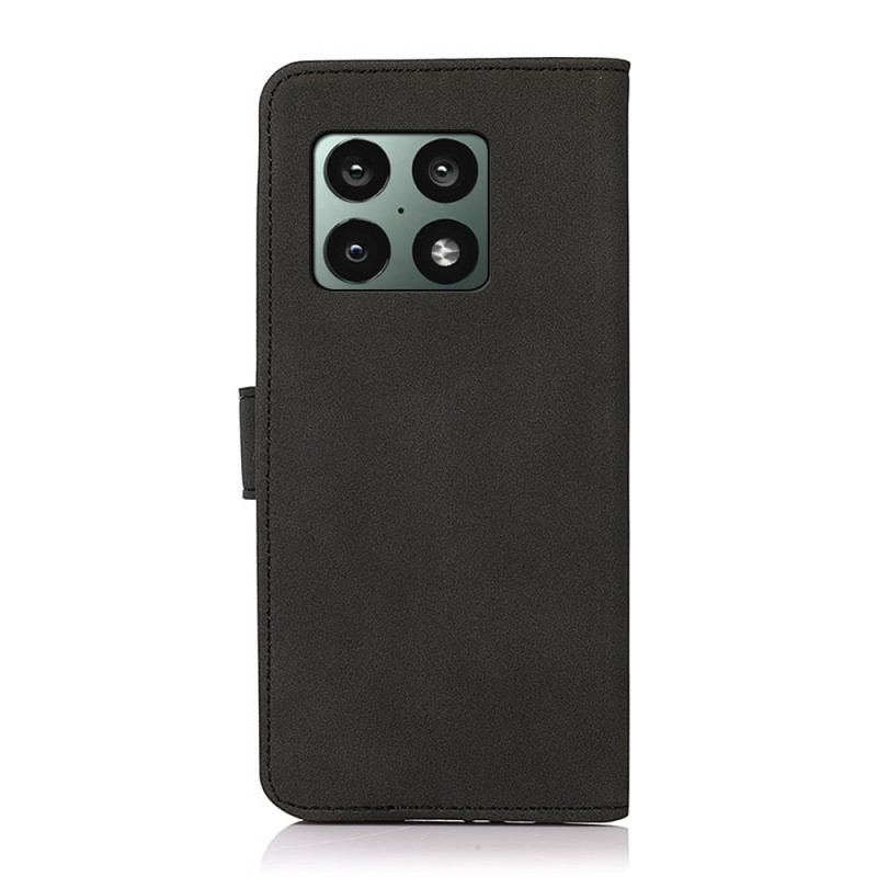 Capa Flip Para OnePlus 10 Pro 5G Khazneh Moda Efeito Couro