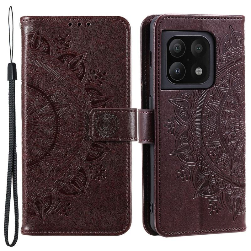 Capa Flip Para OnePlus 10 Pro 5G Mandala Do Sol