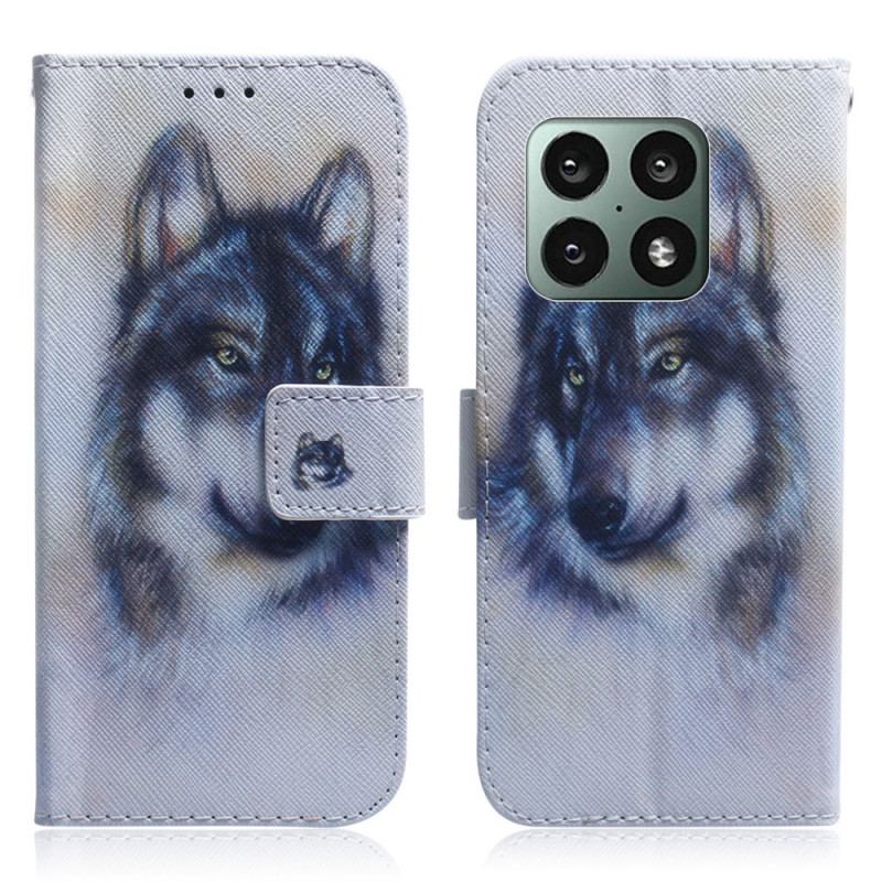 Capa Flip Para OnePlus 10 Pro 5G Olhar Canino