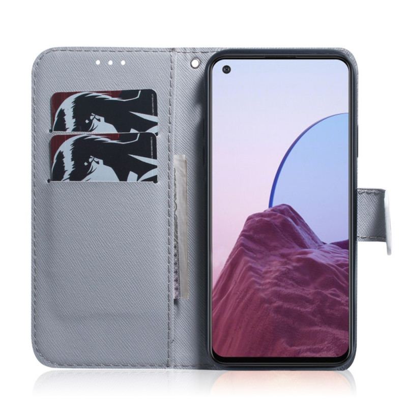 Capa Flip Para OnePlus 10 Pro 5G Ramo De Árvore Florido