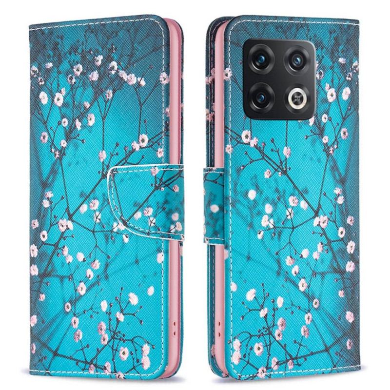 Capa Flip Para OnePlus 10 Pro 5G Ramos Floridos