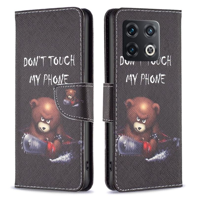 Capa Folio Para OnePlus 10 Pro 5G Urso Perigoso