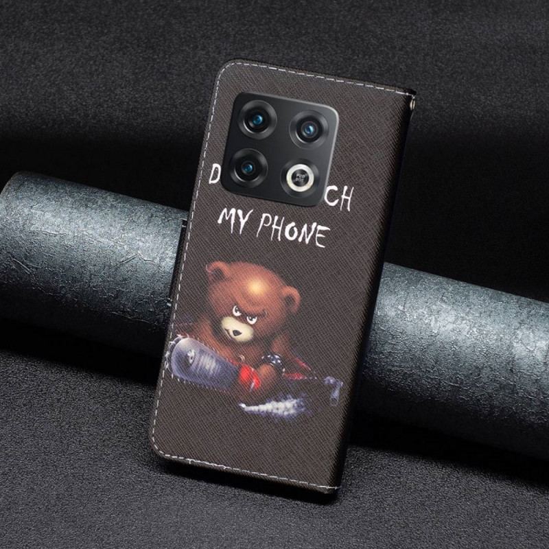 Capa Folio Para OnePlus 10 Pro 5G Urso Perigoso