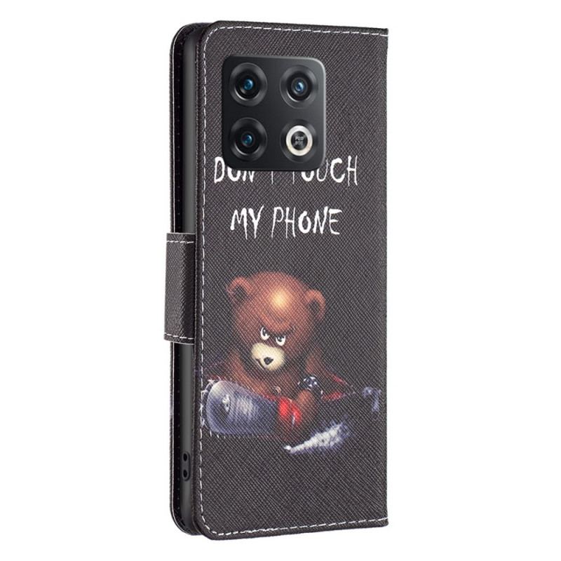 Capa Folio Para OnePlus 10 Pro 5G Urso Perigoso