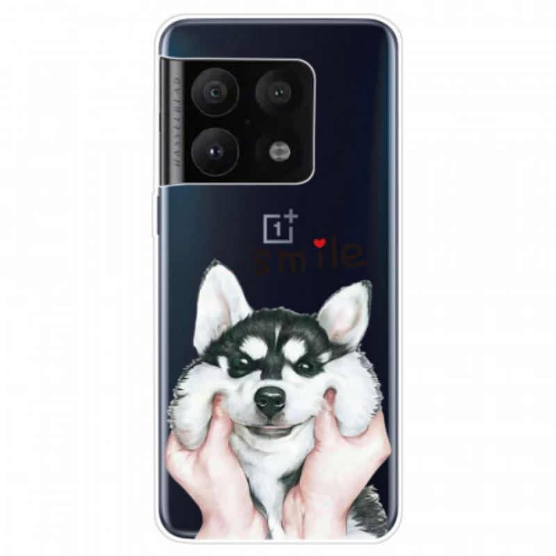 Capa Para OnePlus 10 Pro 5G Cachorro Sorridente