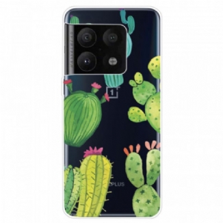 Capa Para OnePlus 10 Pro 5G Cactos Aquarela