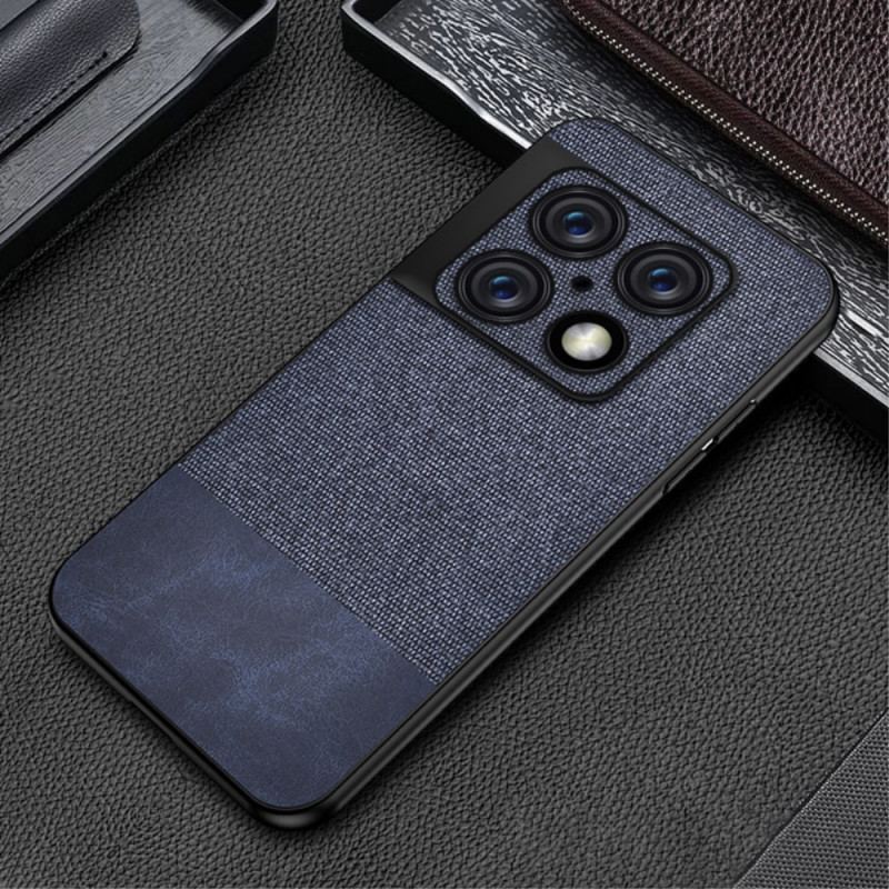 Capa Para OnePlus 10 Pro 5G Couro Falso De Textura Dupla