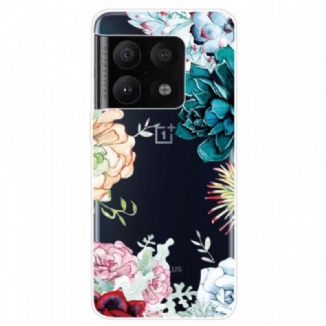 Capa Para OnePlus 10 Pro 5G Flores Em Aquarela Sem Costura