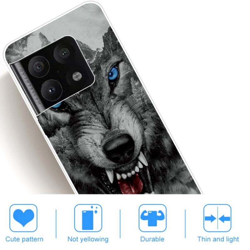 Capa Para OnePlus 10 Pro 5G Lobo Feroz