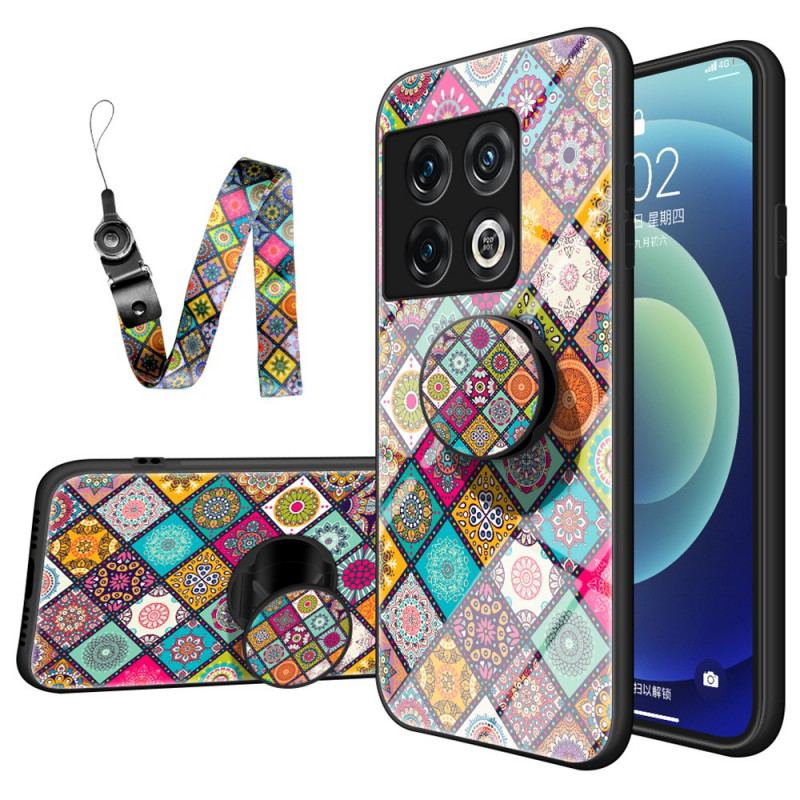 Capa Para OnePlus 10 Pro 5G Suporte Magnético Patchwork