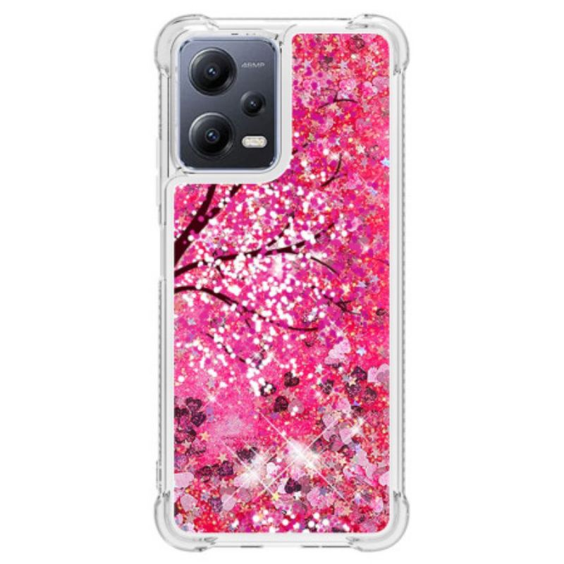 Capa De Celular Para Poco X5 5G Árvore Glitter