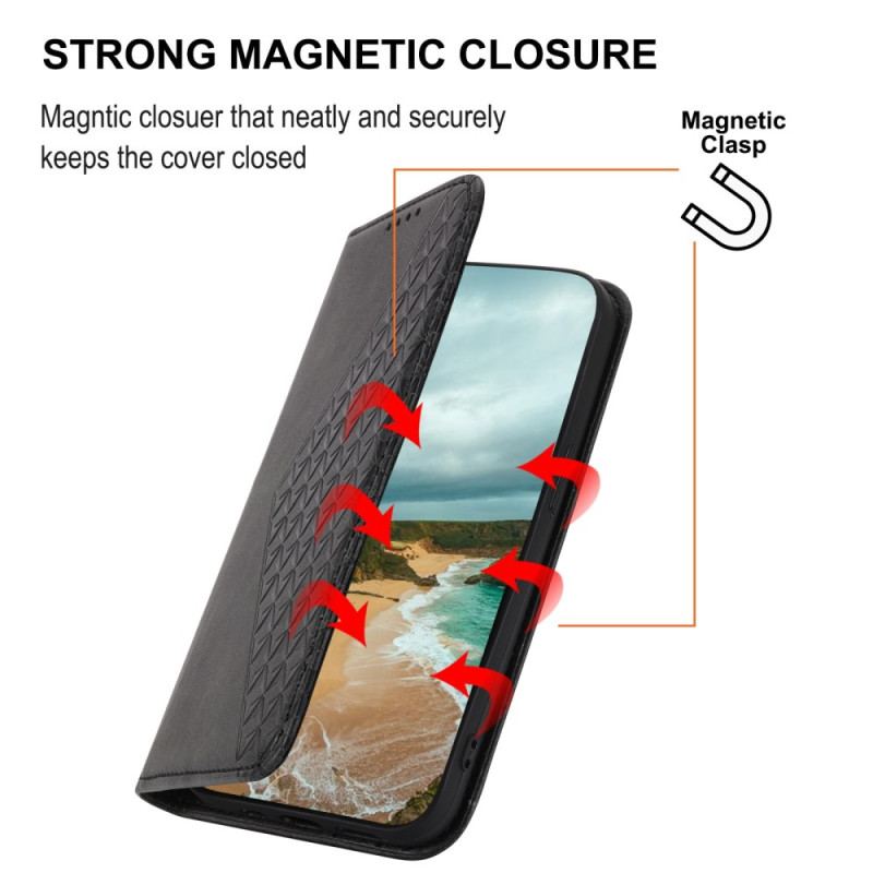 Capa De Celular Para Poco X5 5G Flip Estilo Couro Padrão 3d