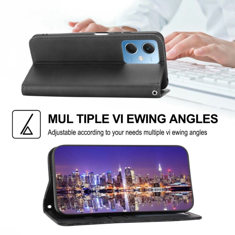 Capa De Celular Para Poco X5 5G Flip Estilo Couro Padrão 3d