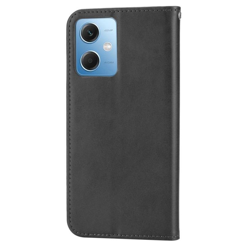 Capa De Celular Para Poco X5 5G Flip Estilo Couro Padrão 3d