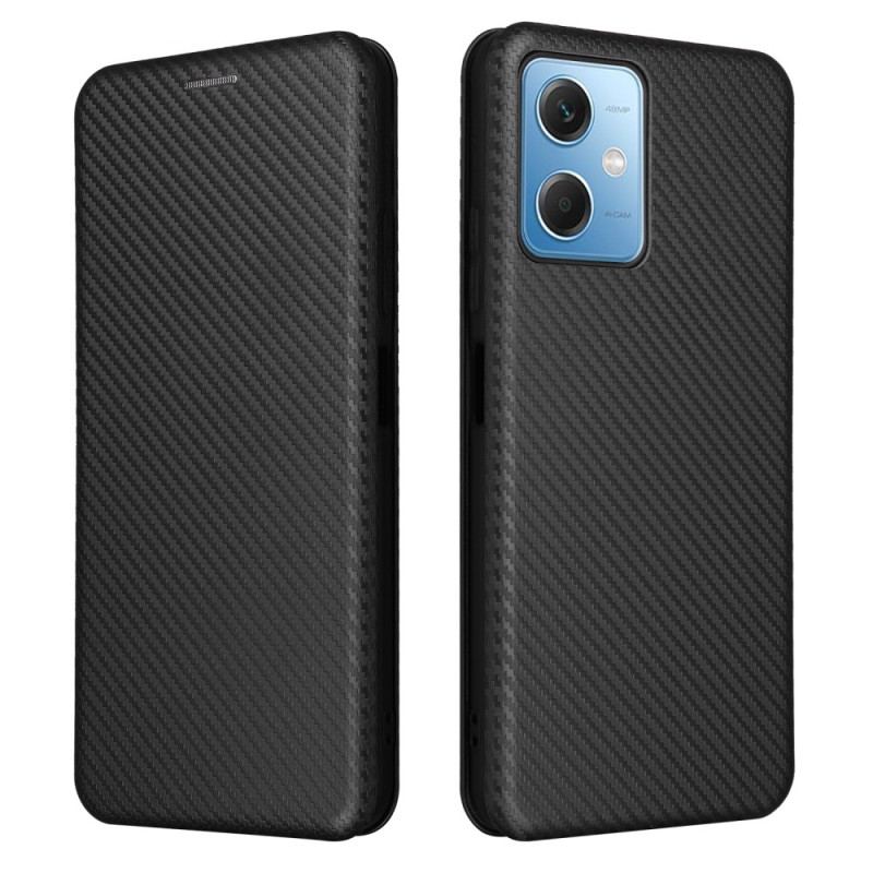 Capa De Celular Para Poco X5 5G Flip Fibra De Carbono