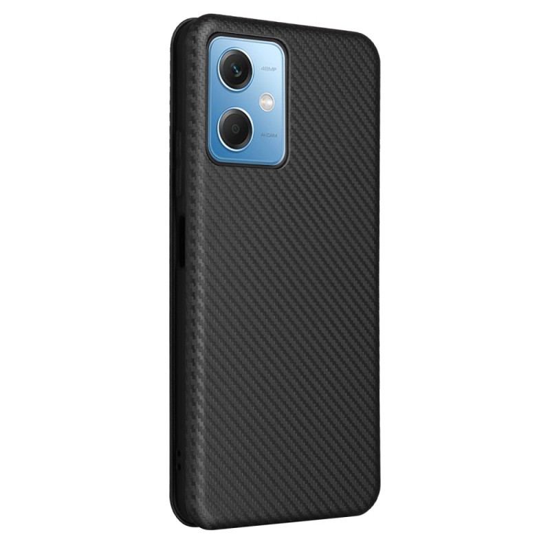 Capa De Celular Para Poco X5 5G Flip Fibra De Carbono