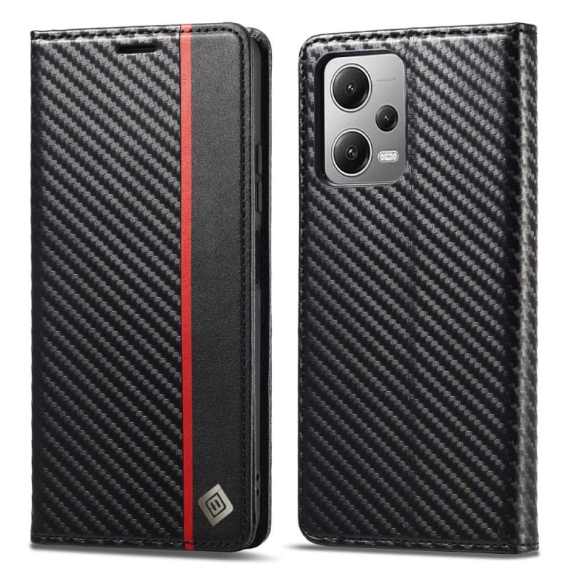 Capa De Celular Para Poco X5 5G Flip Fibra De Carbono Lc.imeeke