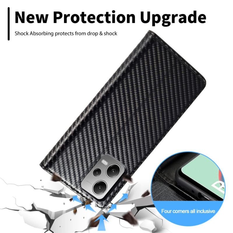 Capa De Celular Para Poco X5 5G Flip Fibra De Carbono Lc.imeeke