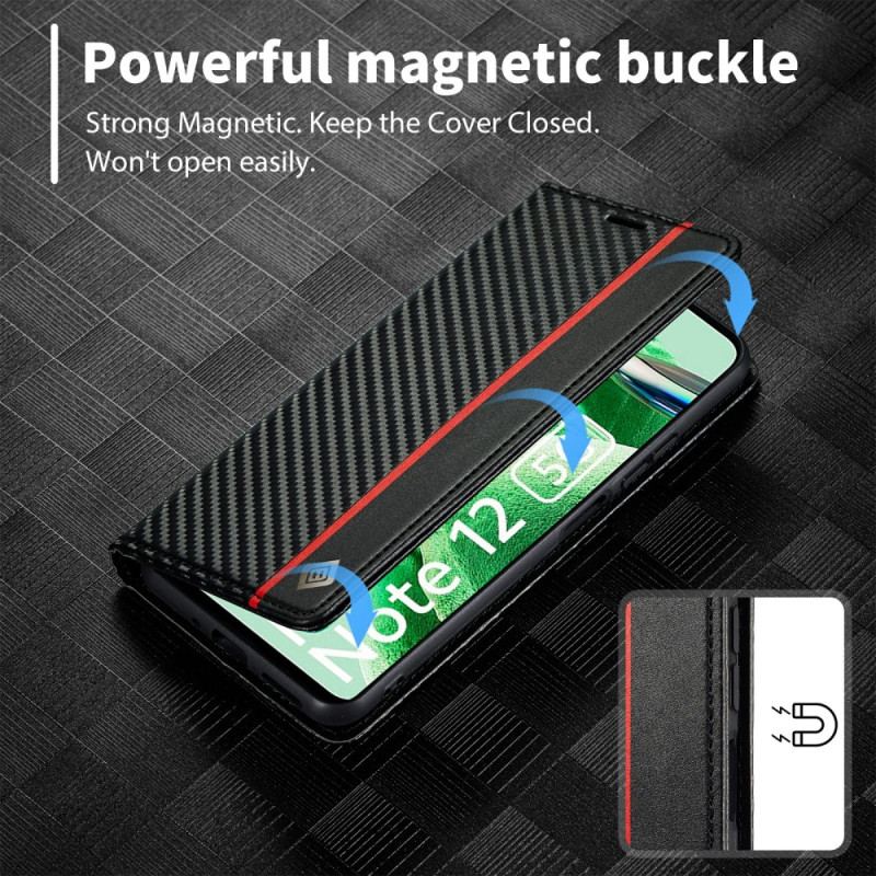 Capa De Celular Para Poco X5 5G Flip Fibra De Carbono Lc.imeeke