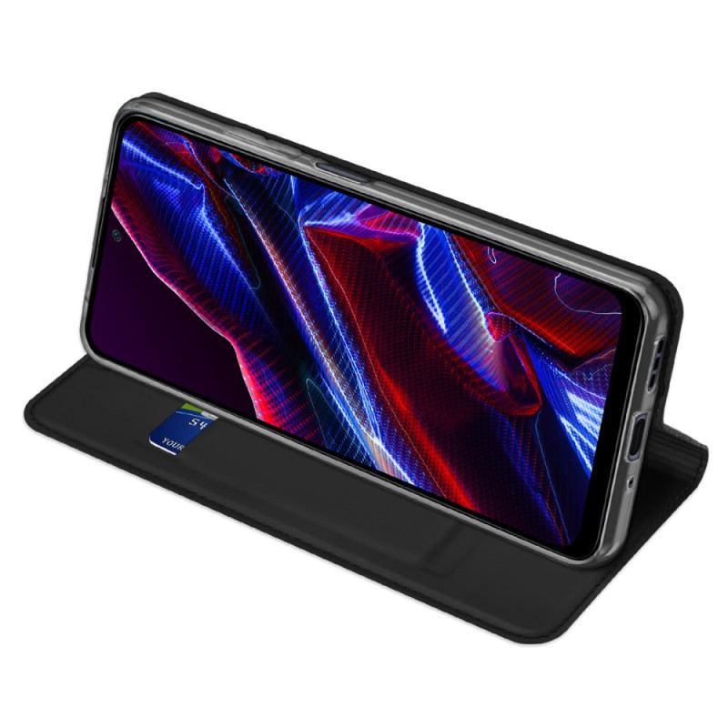 Capa De Celular Para Poco X5 5G Flip Skin-pro Series Dux Ducis