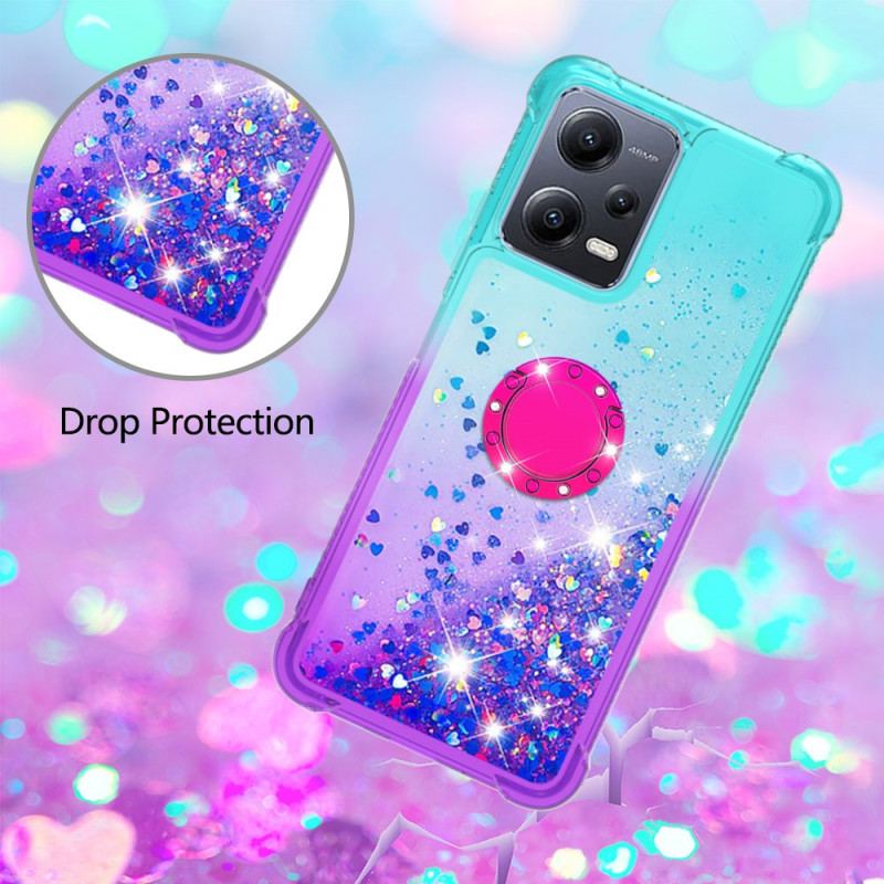 Capa De Celular Para Poco X5 5G Suporte De Anel Glitter