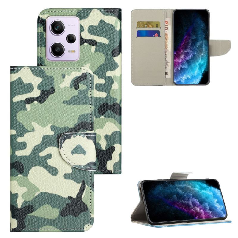 Capa Flip Para Poco X5 5G De Cordão Camuflagem Strappy