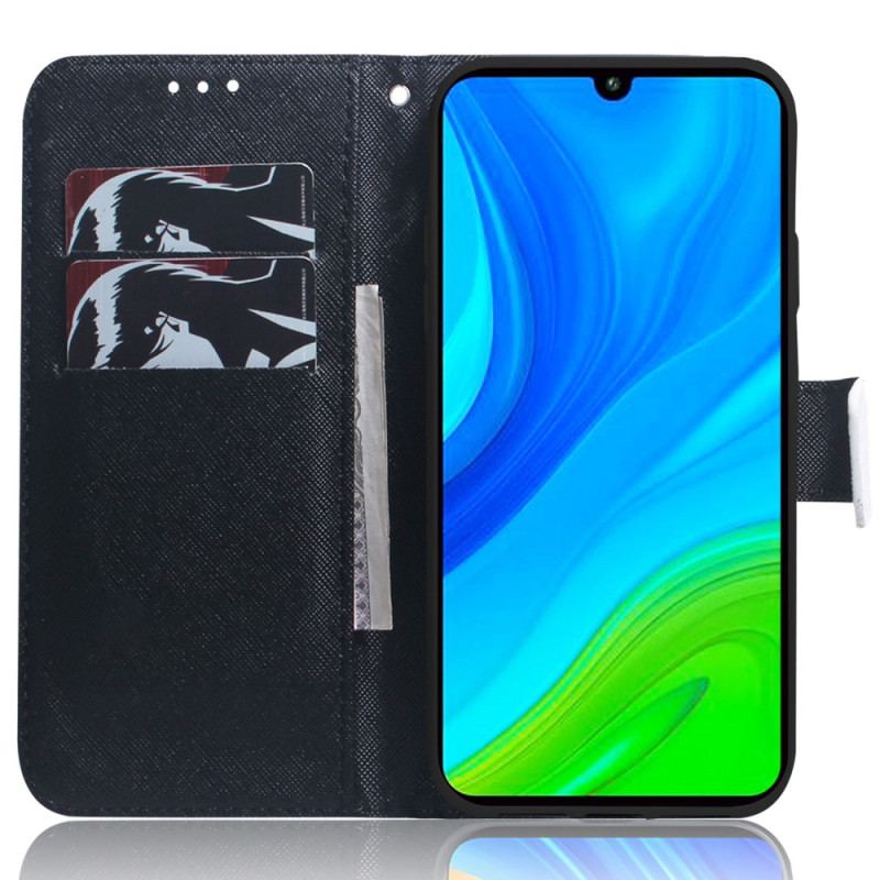 Capa Flip Para Poco X5 5G De Cordão Sonho De Cachorrinho Strappy