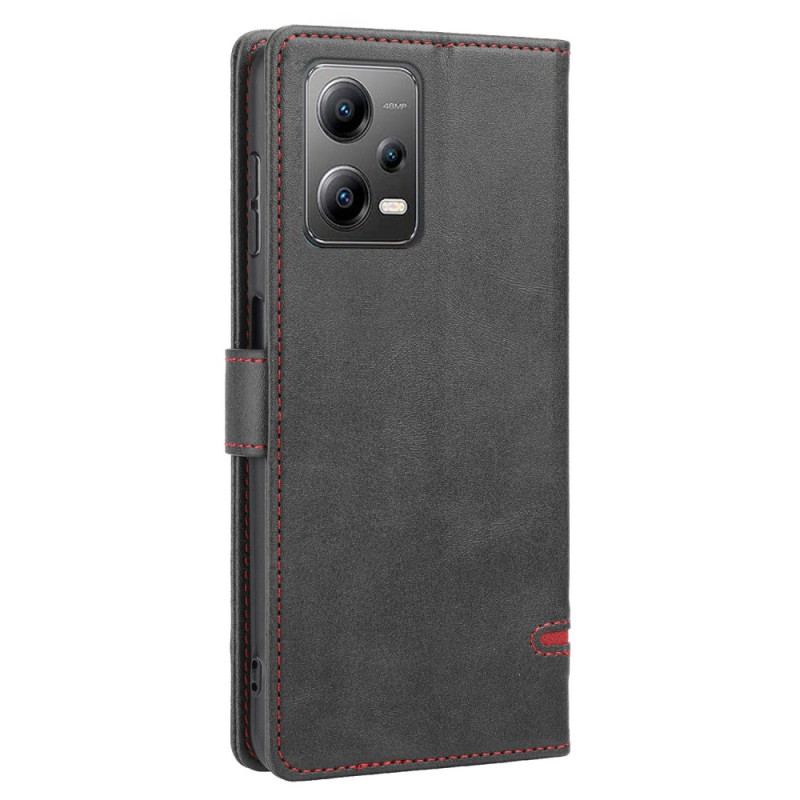 Capa Flip Para Poco X5 5G Linha Efeito Couro