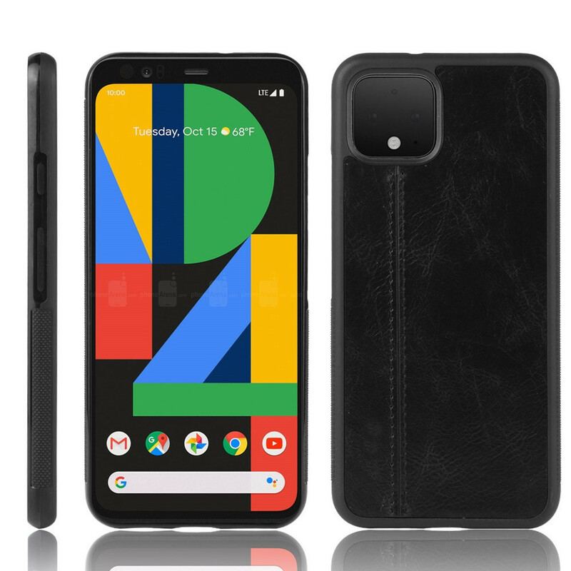 Capa Para Google Pixel 4 XL Efeito Couro Couture