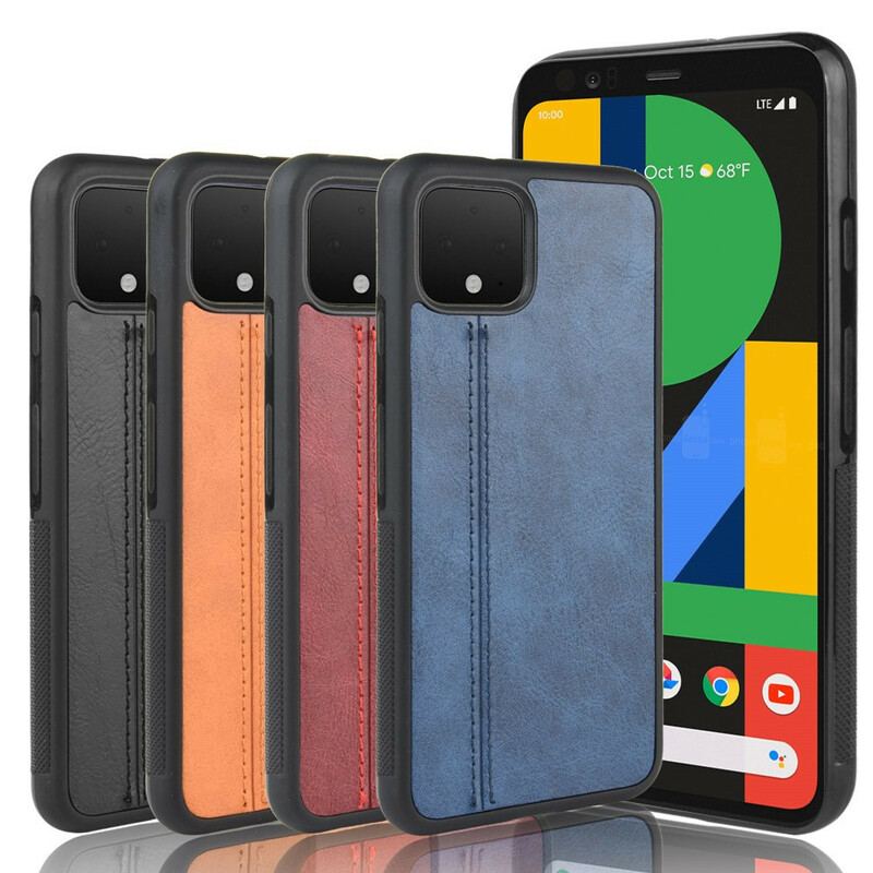 Capa Para Google Pixel 4 XL Efeito Couro Couture