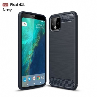 Capa Para Google Pixel 4 XL Fibra De Carbono Escovada