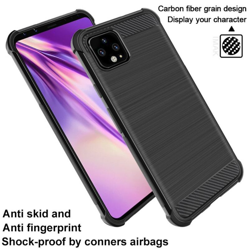 Capa Para Google Pixel 4 XL Fibra De Carbono Escovada Imak