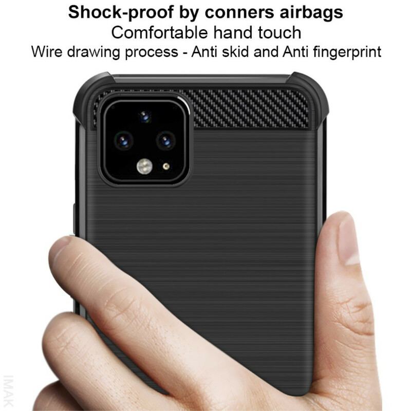 Capa Para Google Pixel 4 XL Fibra De Carbono Escovada Imak